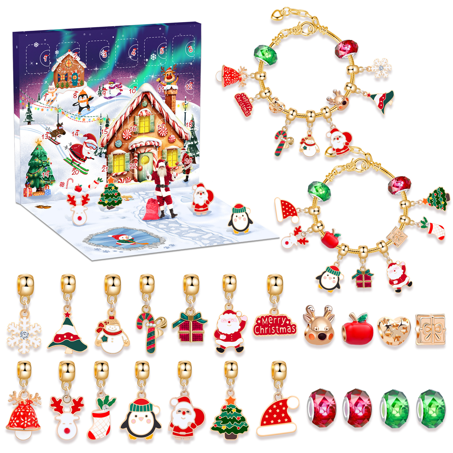 🎄DIY KARÁCSONYI ADVENTI NAPTÁR KARKÖTŐKÉSZLET