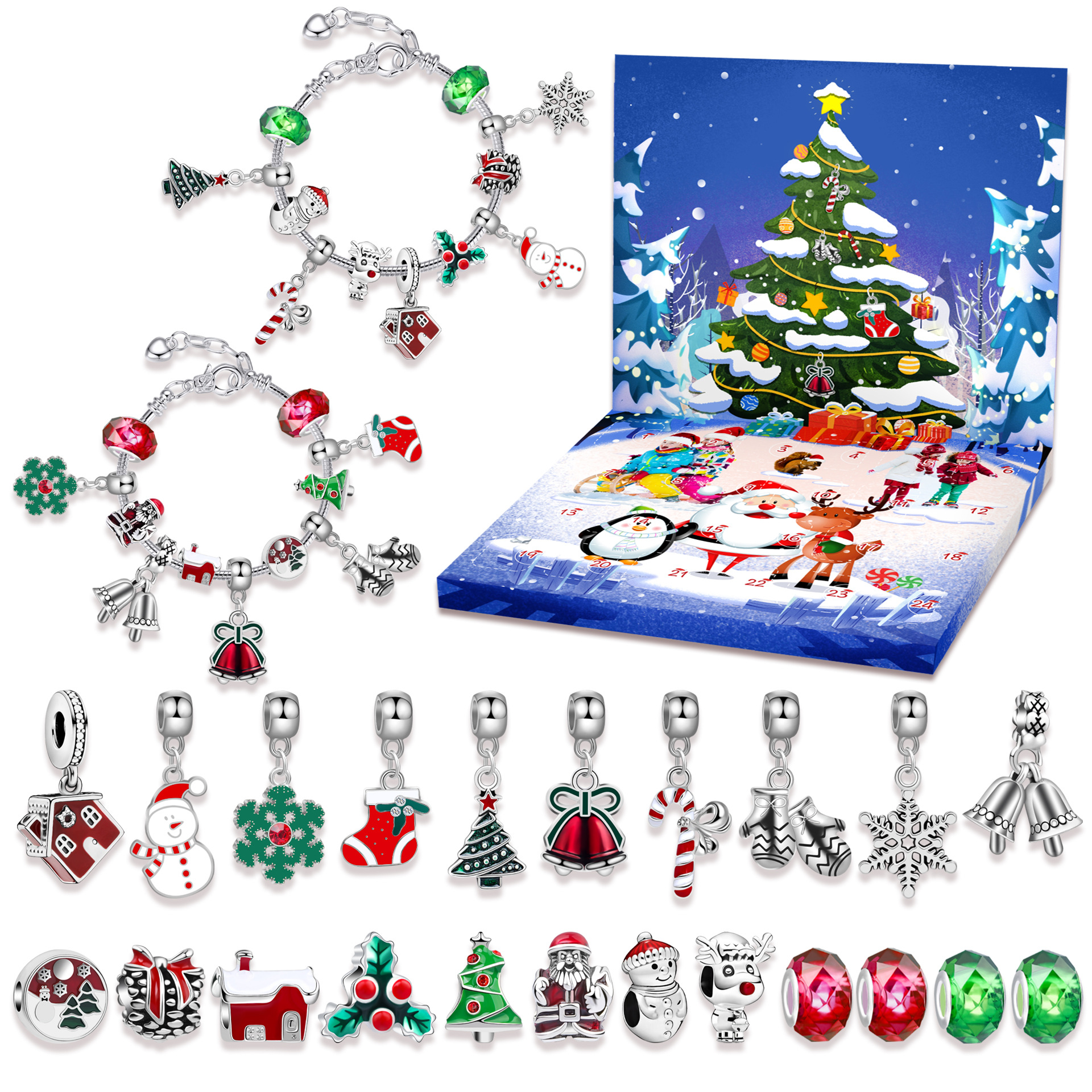 🎄DIY KARÁCSONYI ADVENTI NAPTÁR KARKÖTŐKÉSZLET