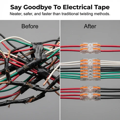 🔥 Szerszámmentes Telepítés és Biztonságos Réz Csatlakozás Minden Kábel Típushoz 👨‍🔧👍
