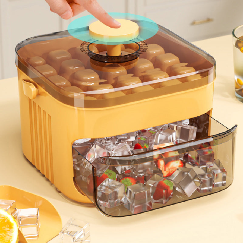 🧊 Nyomós szilikon jégkockatálca – Nincs repedés, nincs vízfolyás, mindig tökéletes kockák ❄️🍹