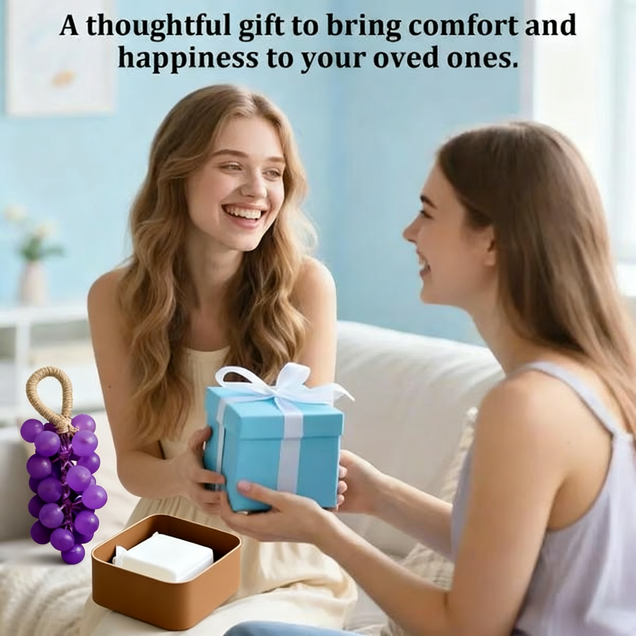 🔥Hot Sale 50% OFF🔥Personalized Original Handmade Crystal Grape Soap Gentle Cleansing Soap (Single string: 25 pieces)