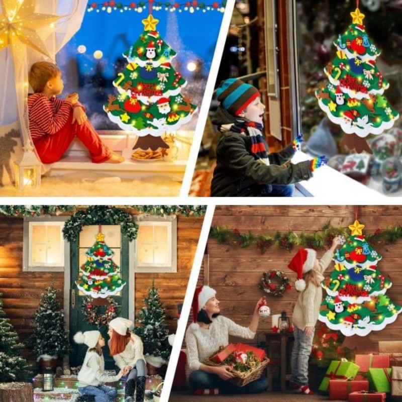 🔥Hot Sale 40 % OFF🔥DIY Felt Christmas Tree Set🌲