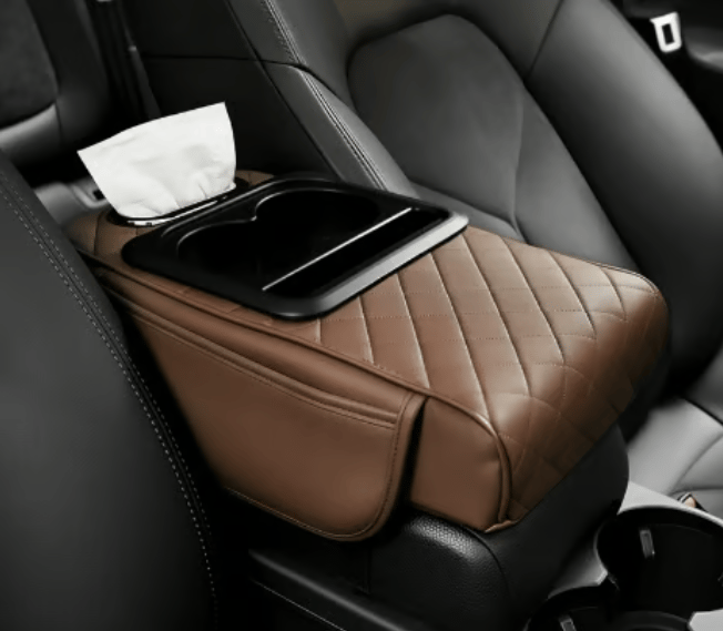 Multifunctional PU Leather Car Armrest Box Mat