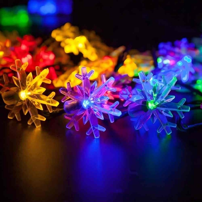 🔥Hot Sale 40 % OFF🔥Snowflake Solar String Lights