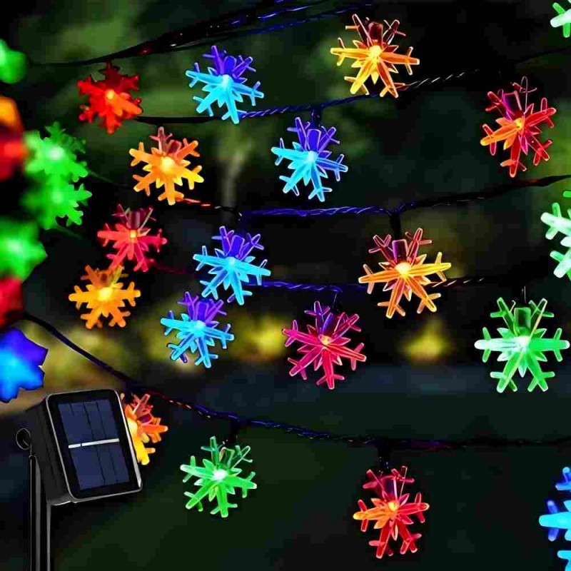 🔥Hot Sale 40 % OFF🔥Snowflake Solar String Lights