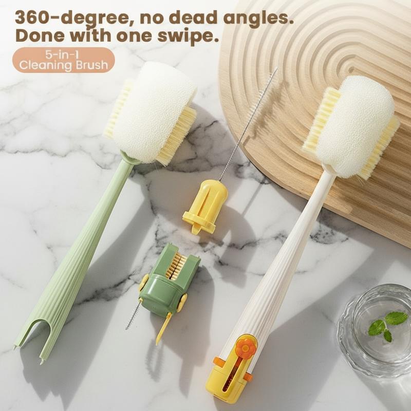 🧽Multifunctional 5-in-1 Bottle Brush