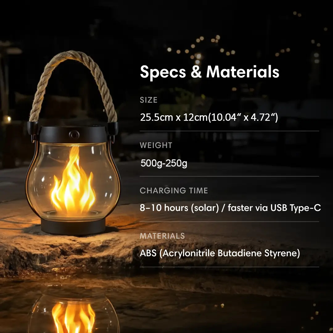 🔥Hot Sale 40 % OFF🔥Solar Lantern Outdoor Lights