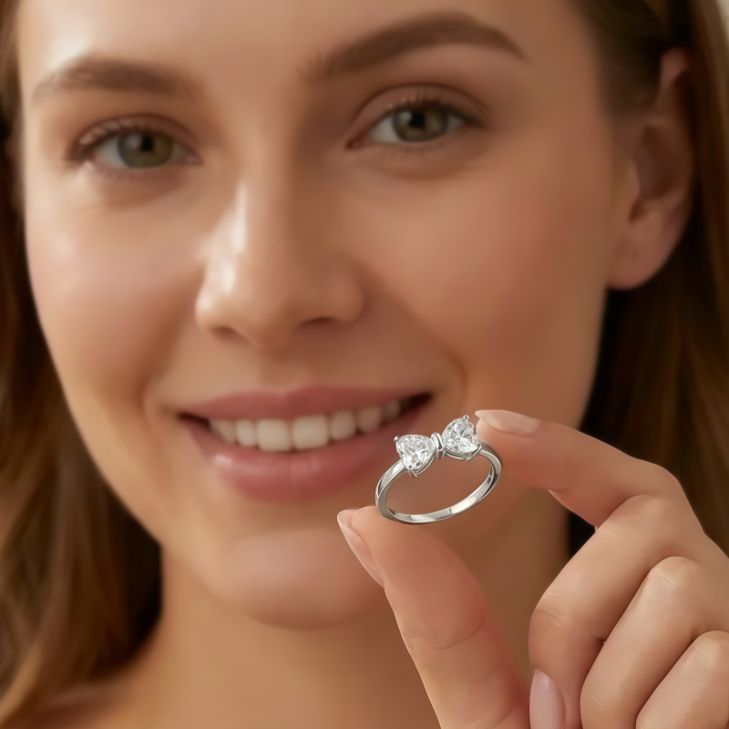 💍Heart-shaped cut moissanite ring🎉 Special Offer Only Today!