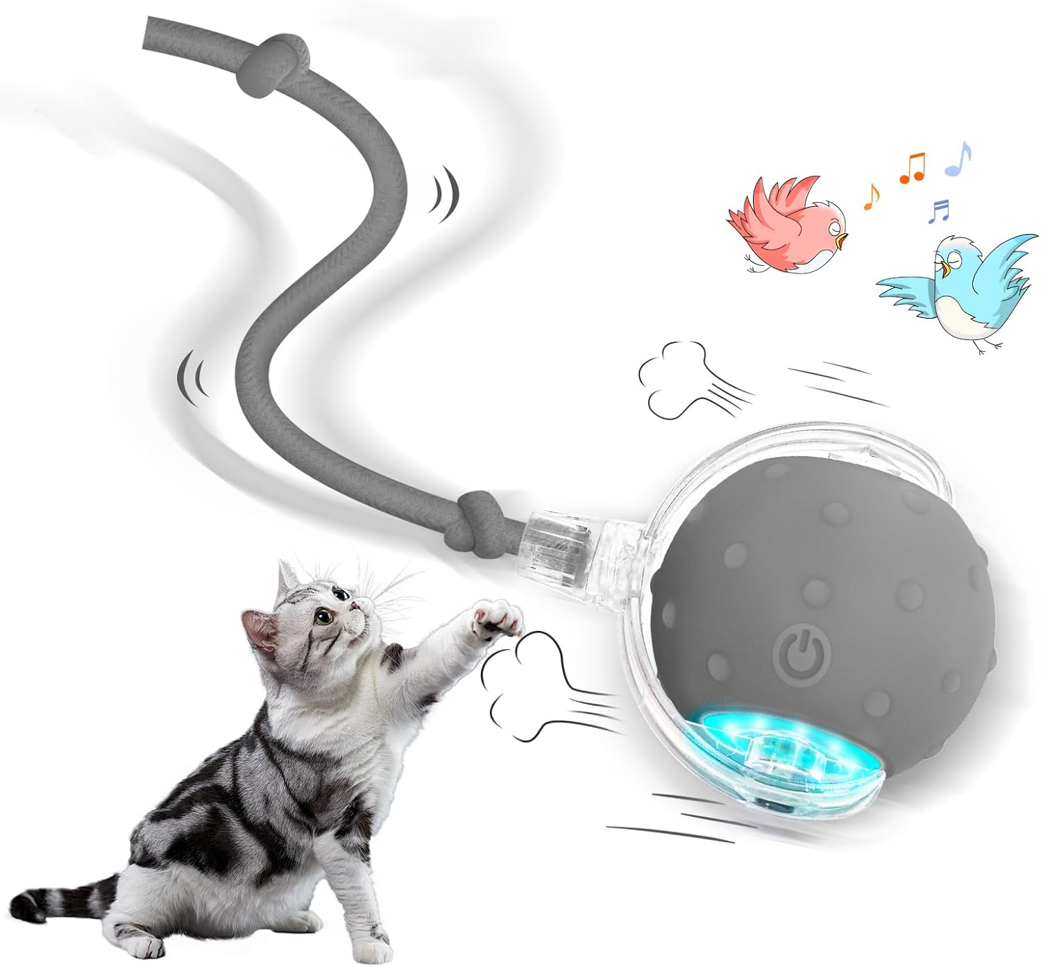 🔥Hot Sale 49 % OFF🔥Interactive Rechargeable Cat Toy