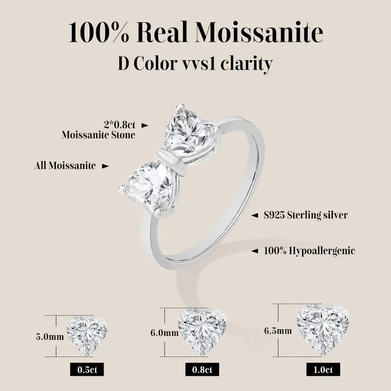 💍Heart-shaped cut moissanite ring🎉 Special Offer Only Today!