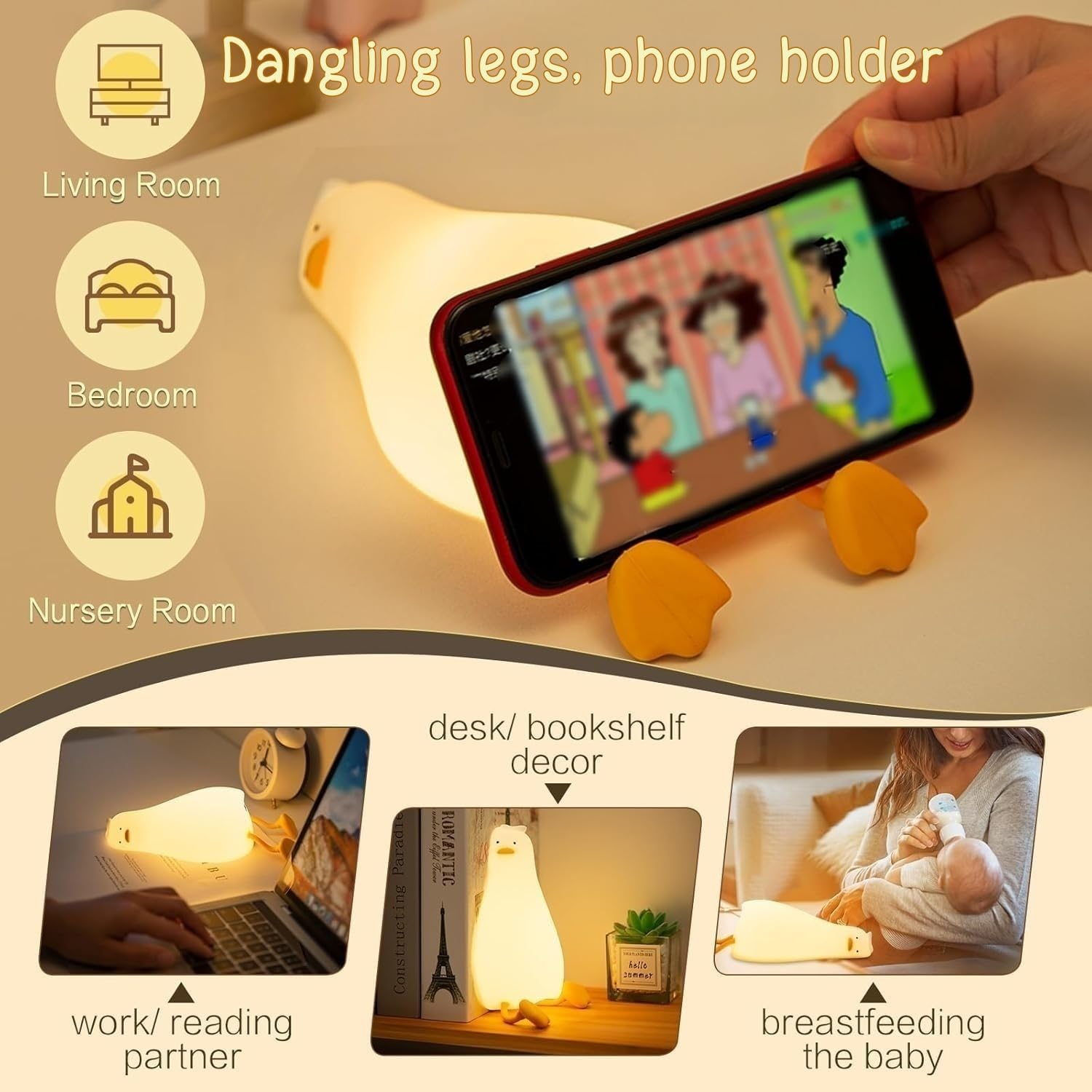 🔥LAST DAY SALE - 49% OFF🔥Lazy Duck Night Light🦆