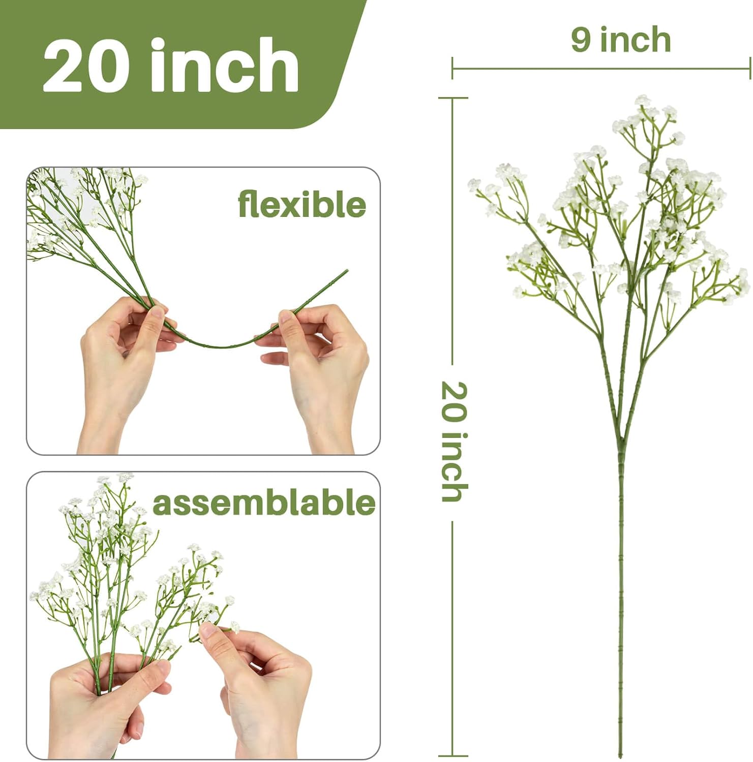 💥Winter Hot Sale 65% OFF🌼Babys Breath Artificial Flowers Bulk💐