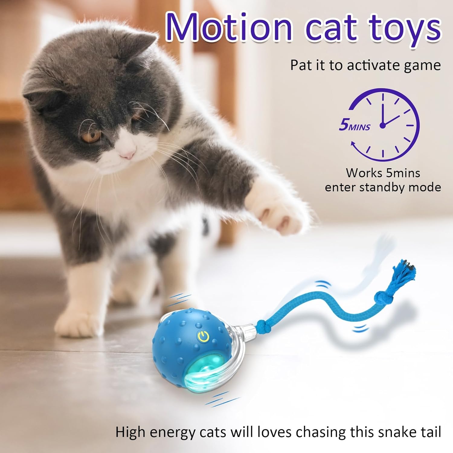 🔥Hot Sale 49 % OFF🔥Interactive Rechargeable Cat Toy