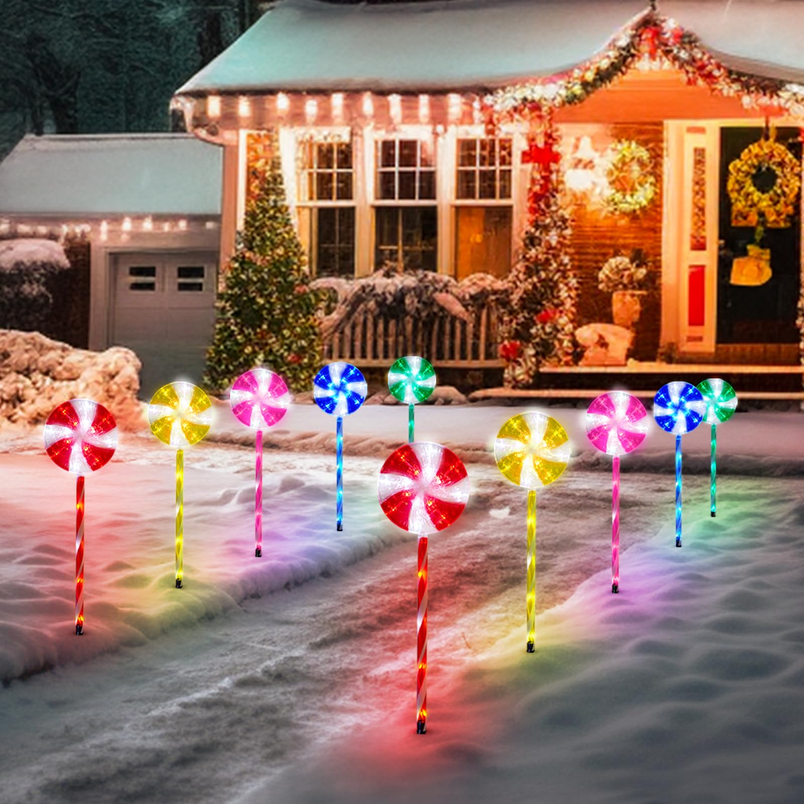 Lollipops Christmas Lights Solar 
