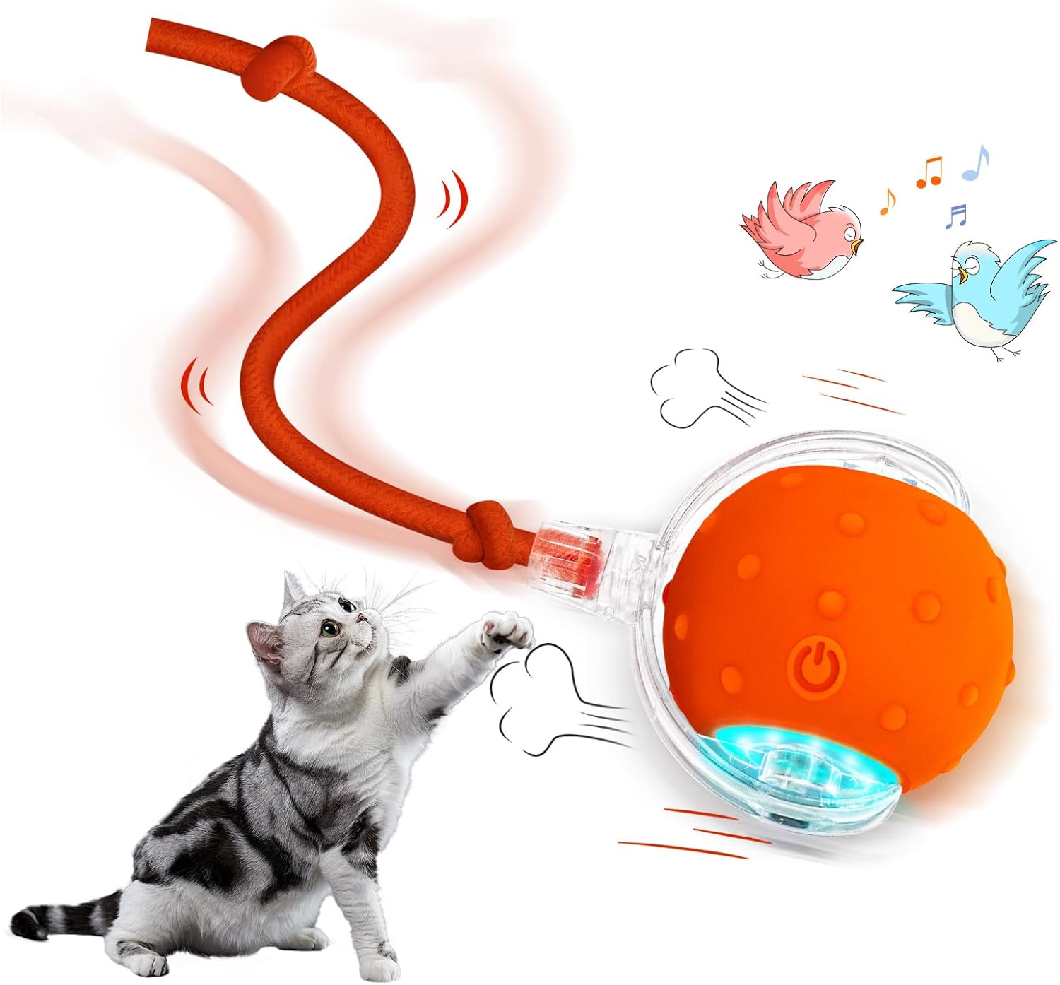 🔥Hot Sale 49 % OFF🔥Interactive Rechargeable Cat Toy