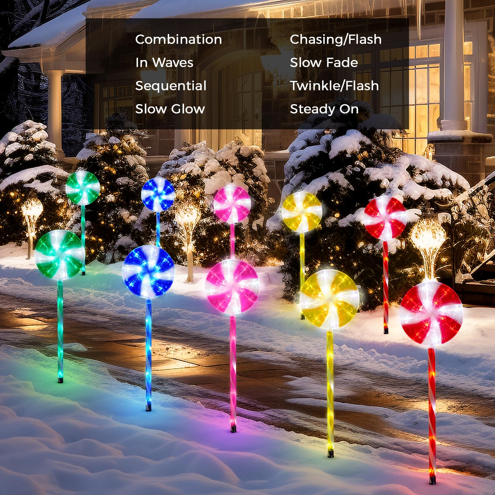 Lollipops Christmas Lights Solar 