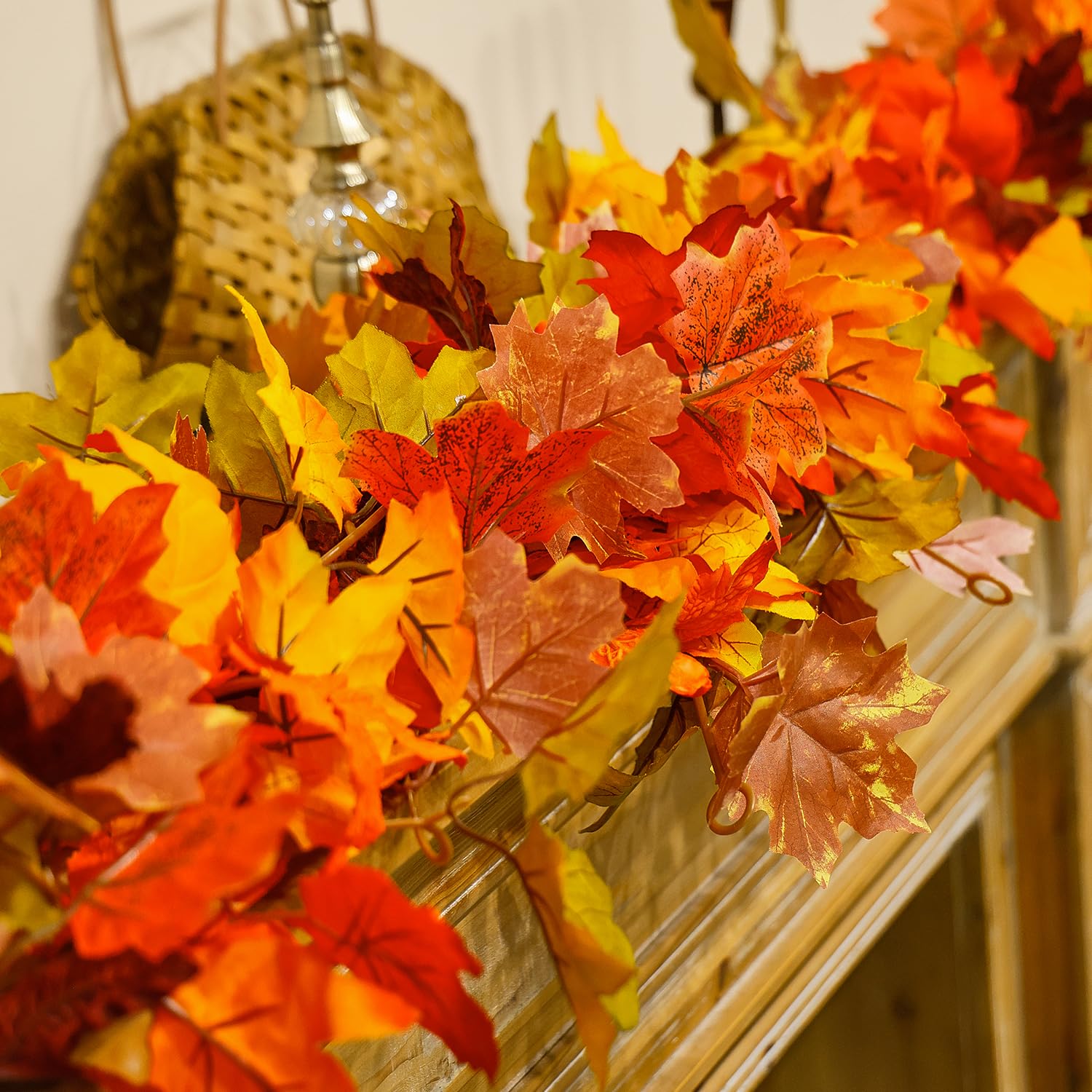 🔥Hot Sale 60% OFF - Artificial Maple Leaf Autumn Garland🍁