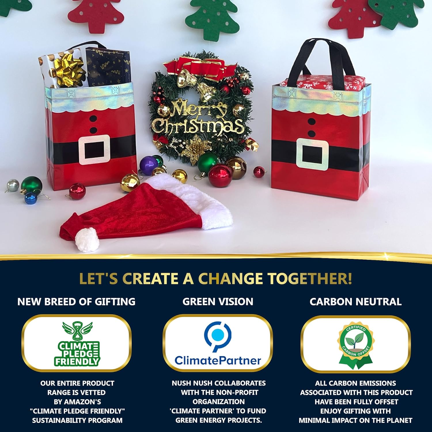 🔥Hot Sale 40 % OFF Christmas laser-cut gift bag❄️