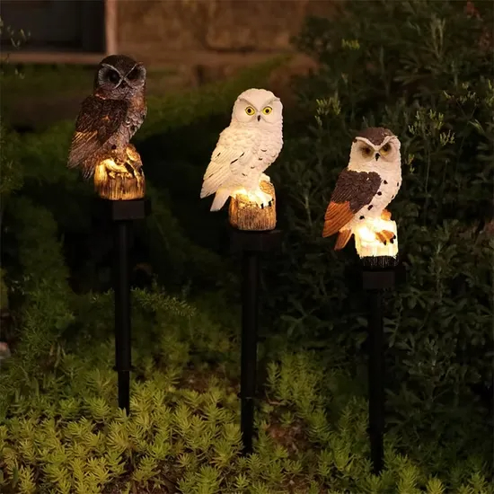 🔥Christmas Big Sale -- 50% OFF🔥Waterproof Solar Owl Light – LED Pathway Light for Lawn, Garden Decor & Can Scare Away Birds