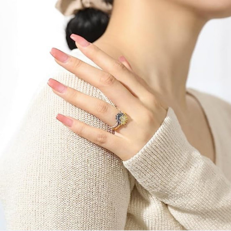 🔥Christmas Sale 70% OFF!🔥Celestial Sun & Moonring Set