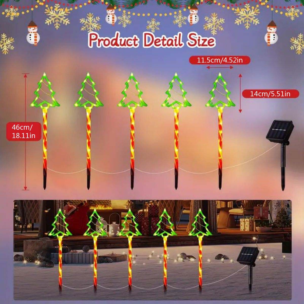 🔥Hot Sale 40 % OFF🔥LED Solar Christmas Tree Lights🌲