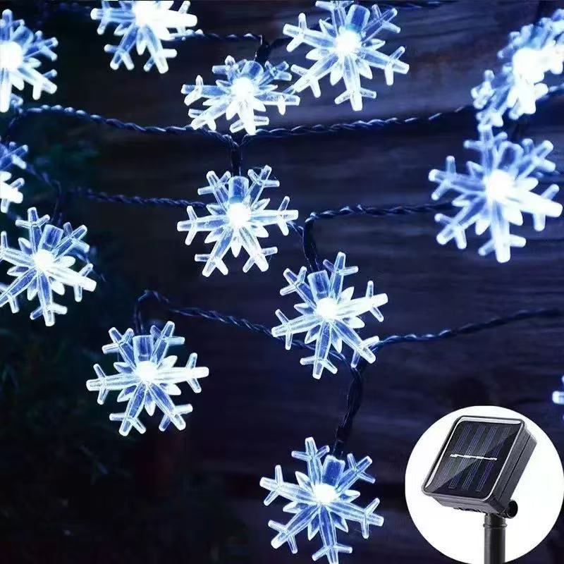 🔥Hot Sale 40 % OFF🔥Snowflake Solar String Lights
