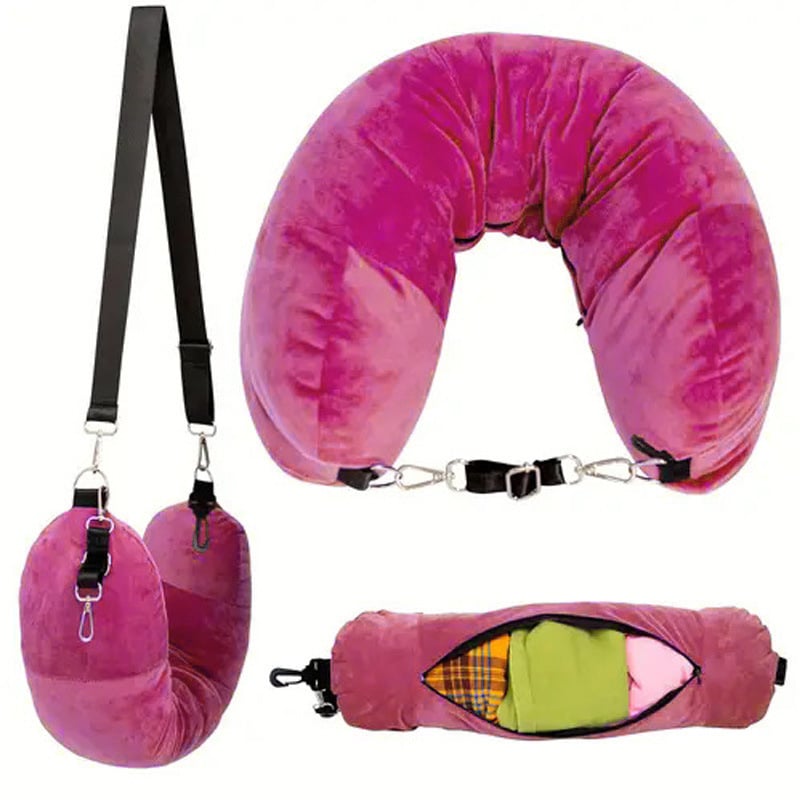 🏆Flash Sale⚡ 50K+ SOLD! Almost Gone💥Stuffable Travel Neck Pillow