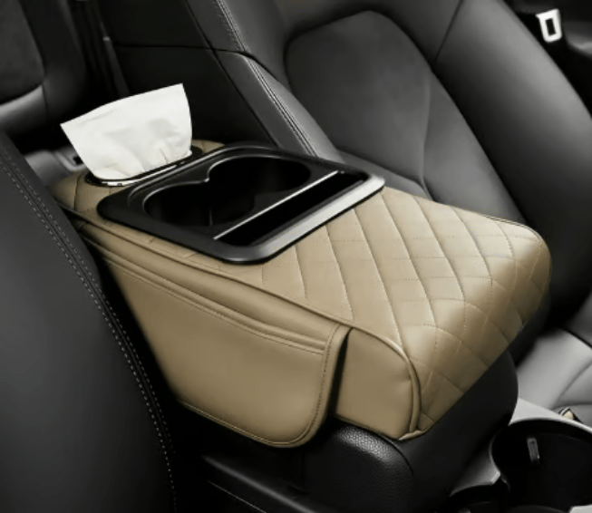 Multifunctional PU Leather Car Armrest Box Mat