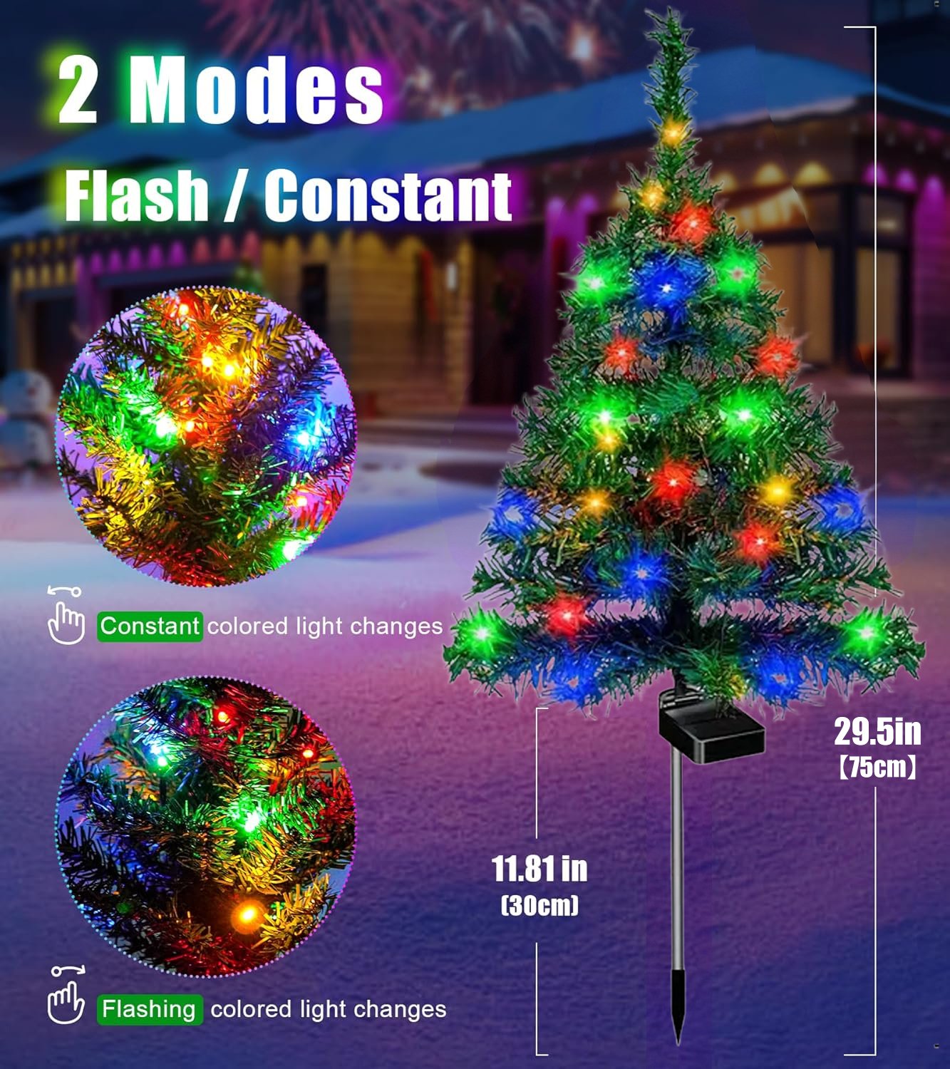 🏆Flash Sale⚡ 50K+ SOLD! Solar Christmas tree lights holiday decorations🔥