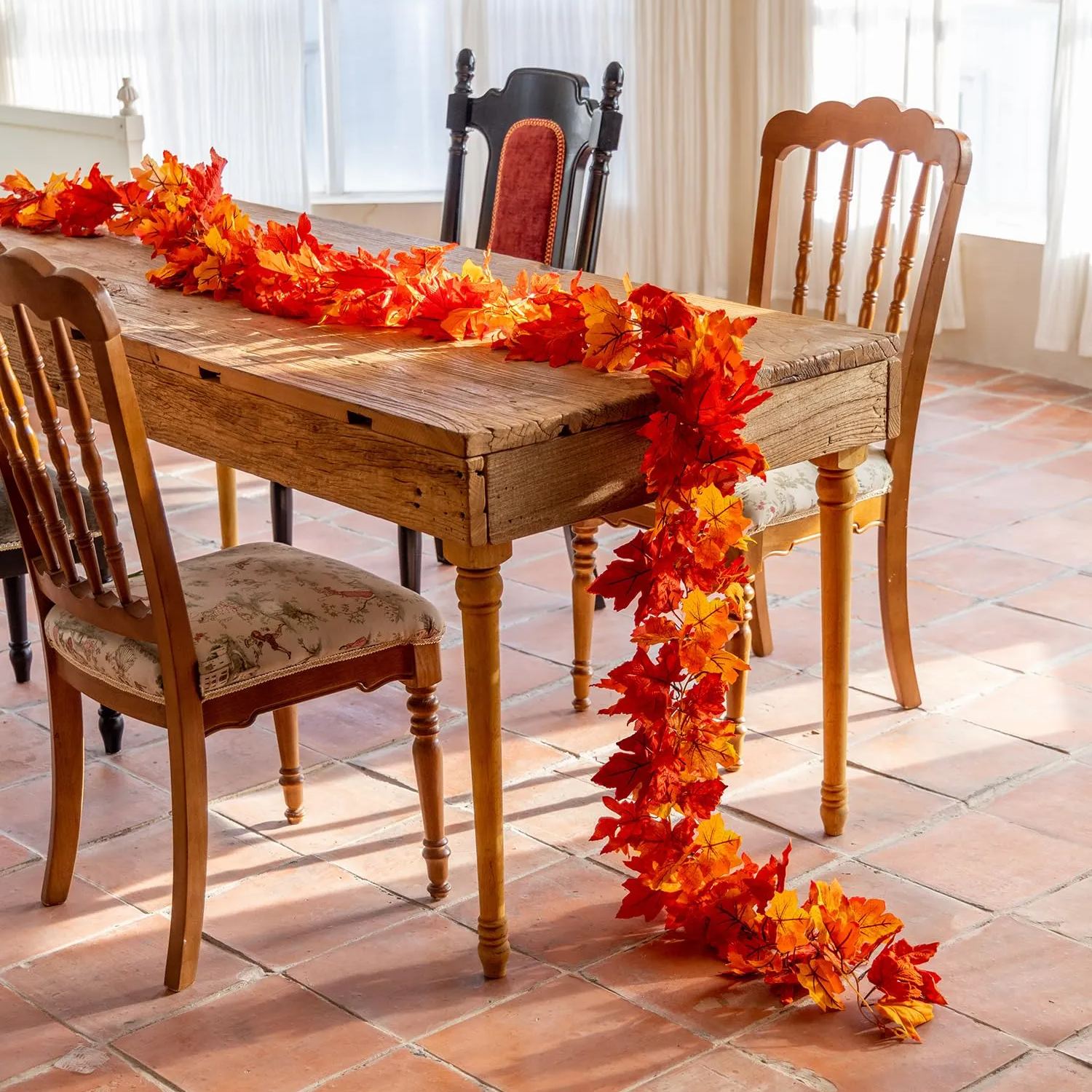 🔥Hot Sale 60% OFF - Artificial Maple Leaf Autumn Garland🍁