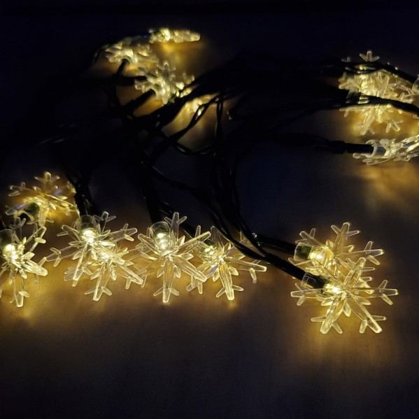🔥Hot Sale 40 % OFF🔥Snowflake Solar String Lights