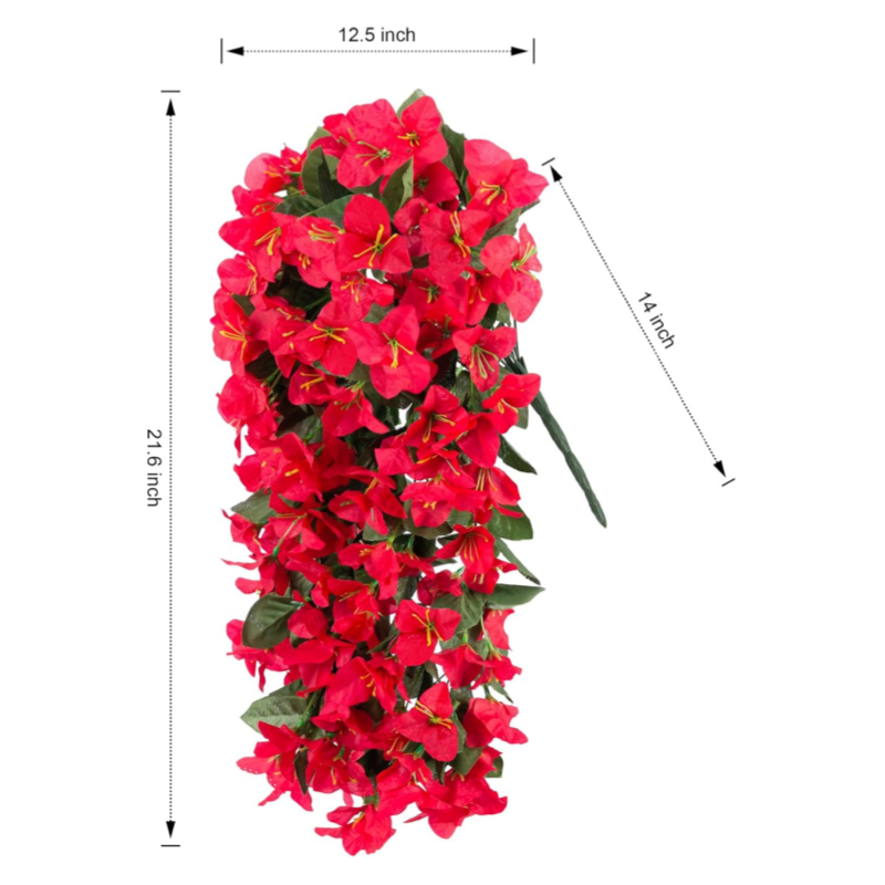 🌺LAST DAY 60% OFF✨-UV Resistant Fall Faux Bougainvillea Artificial Hanging Flowers
