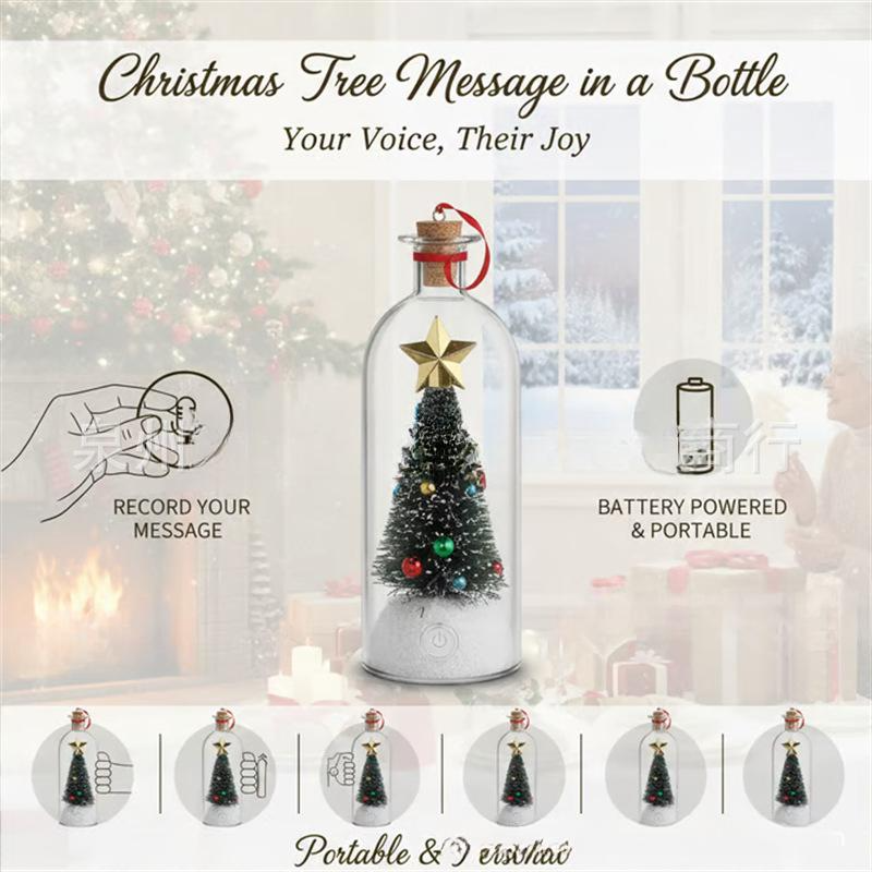 🔥Hot Sale 49 % OFF🔥Mr. Christmas  Christmas Tree Message In A Bottle🌲