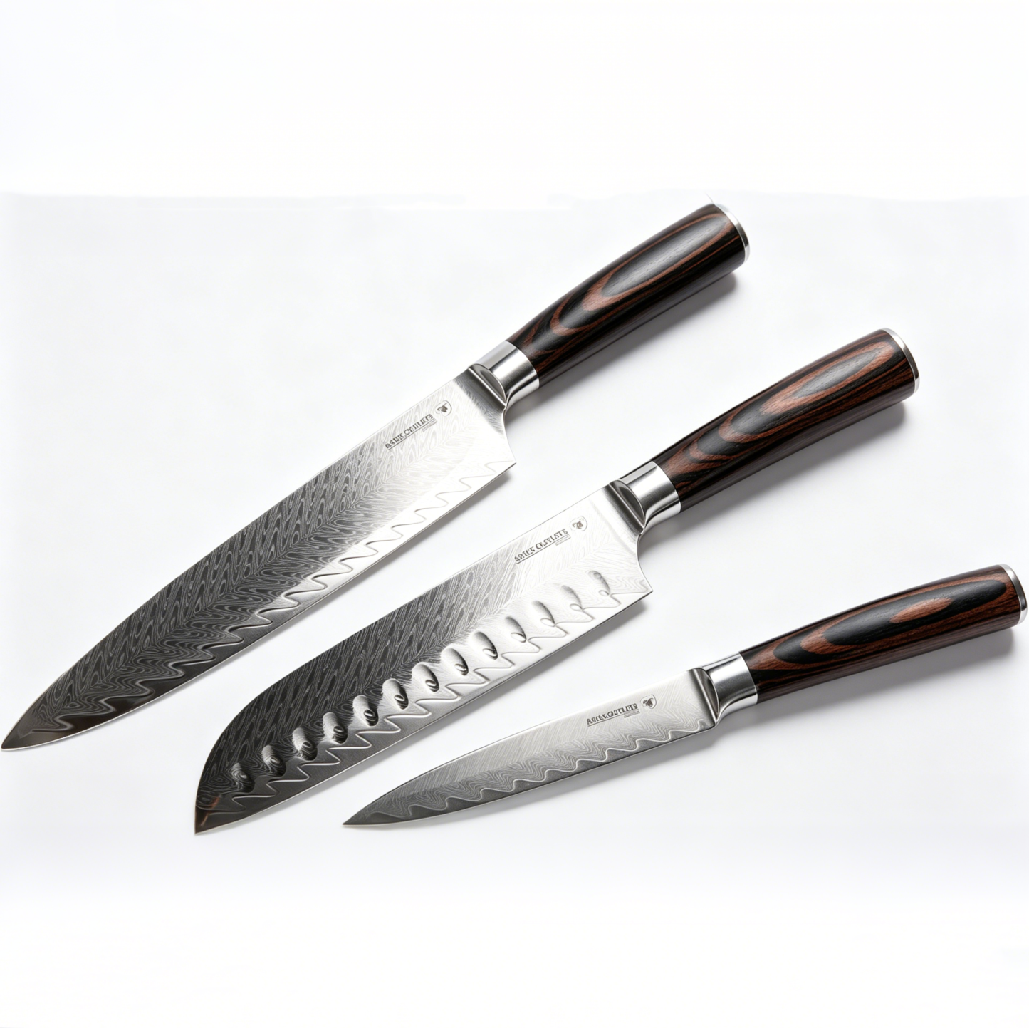 Aries Outlets Japanese Damascus Steel Knife Set (6 Pieces)