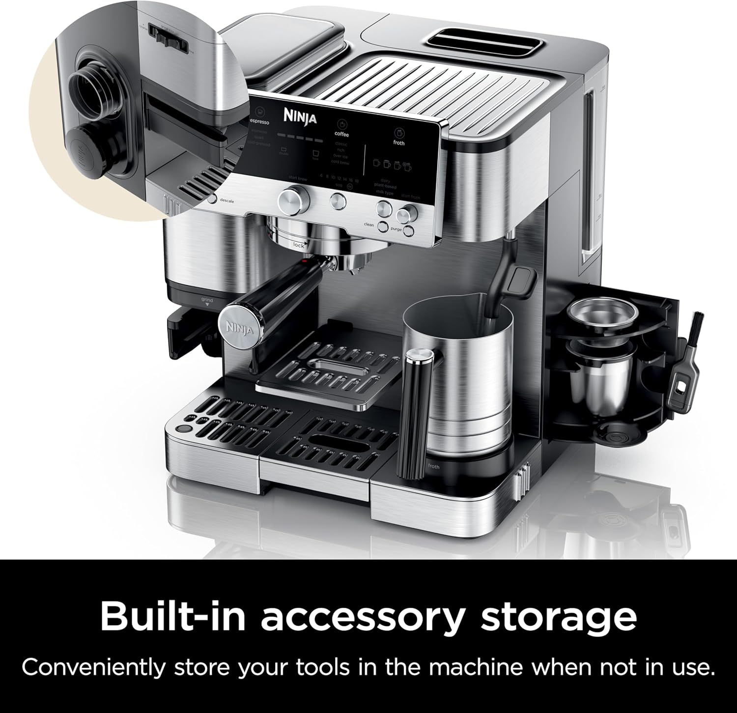 Ninja Luxe Café 3-in-1 Espresso, Drip Coffee and Cold Brew Machine
