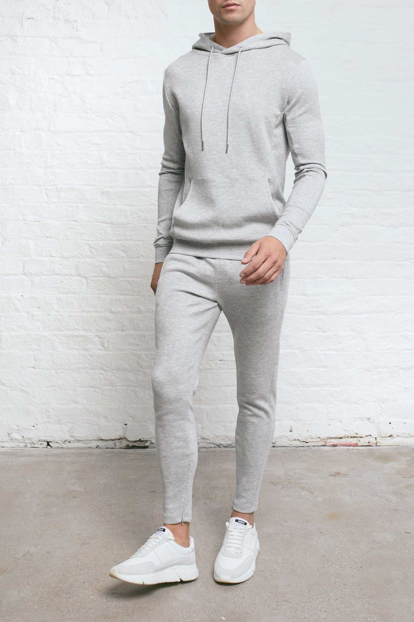 Luxe Hoodie - Grey Marl