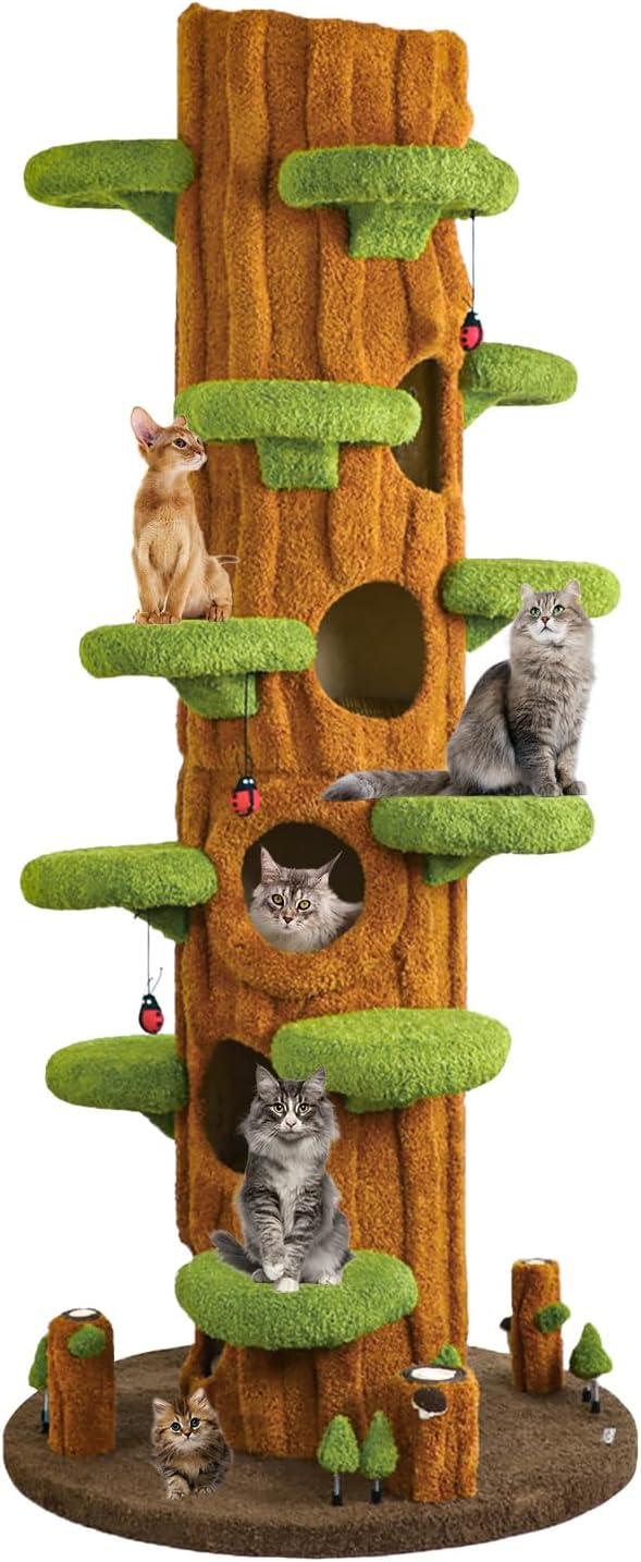 🐱 Oversized Luxury Cat Tree Tower for Multi-Cat Homes