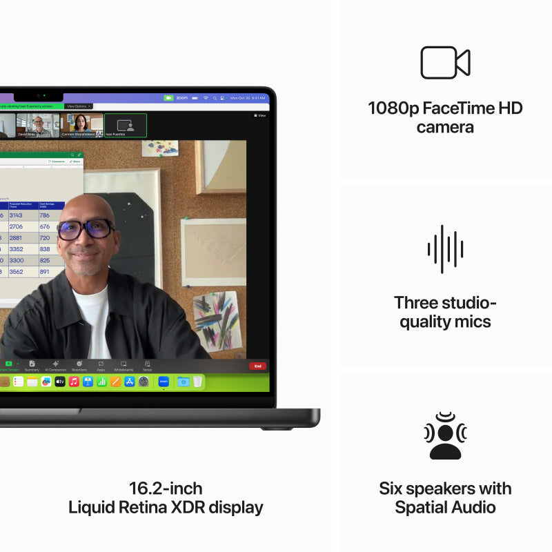 Pro 16-inch  M3 Max chip with 16‑core CPU and 40‑core GPU, 48GB RAM, 1TB SSD - Silver [MUW73ZP/A]