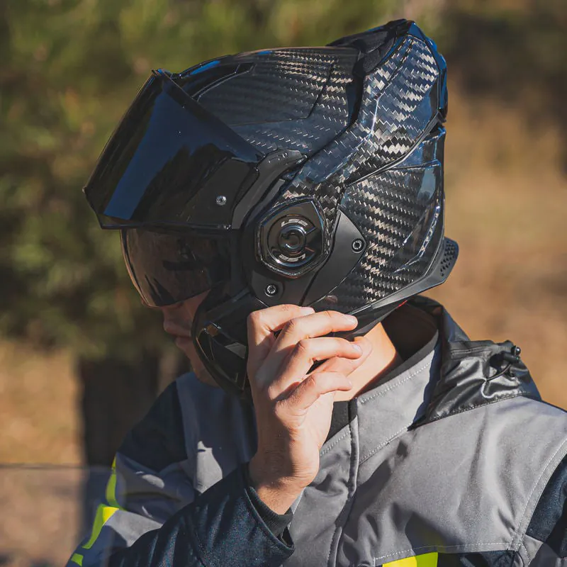 LS2 FF901 ADVANT X+ Carbon Fiber Motorcycle Helmet  ⚖️ Ultra-light full face/flip cover dual-purpose  ECE 22.06 P/J dual certification