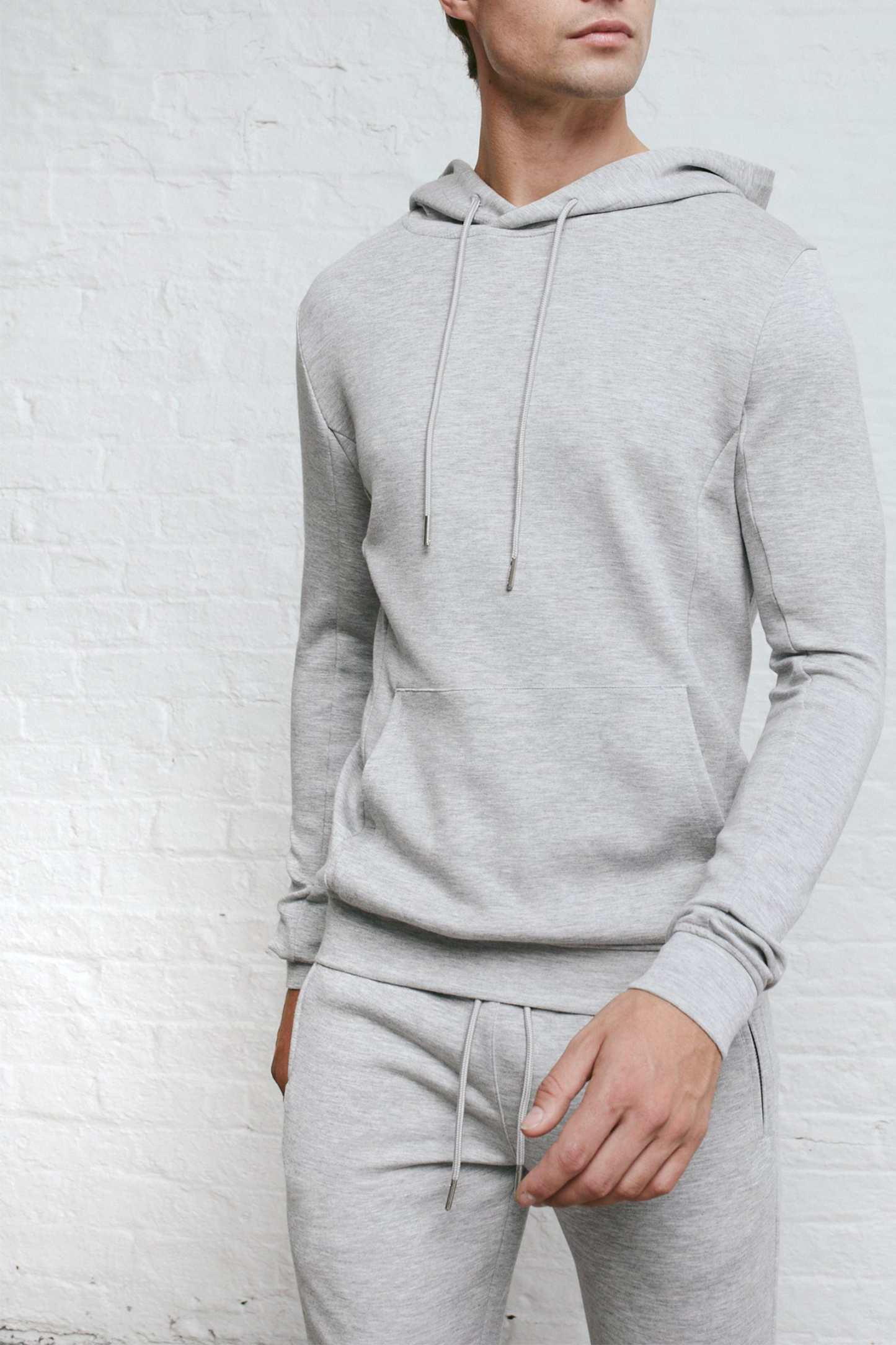 Luxe Hoodie - Grey Marl