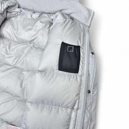 Vintage Y2K Down Pufferjacke Grau-Maverick