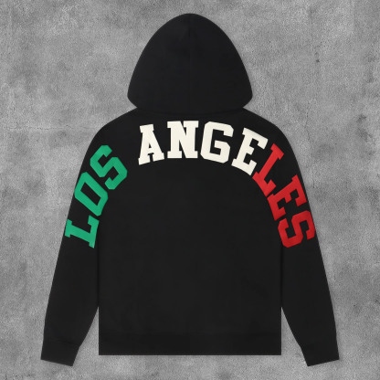 Fashion Colorful Letters Print Long Sleeve Hoodies-Maverick