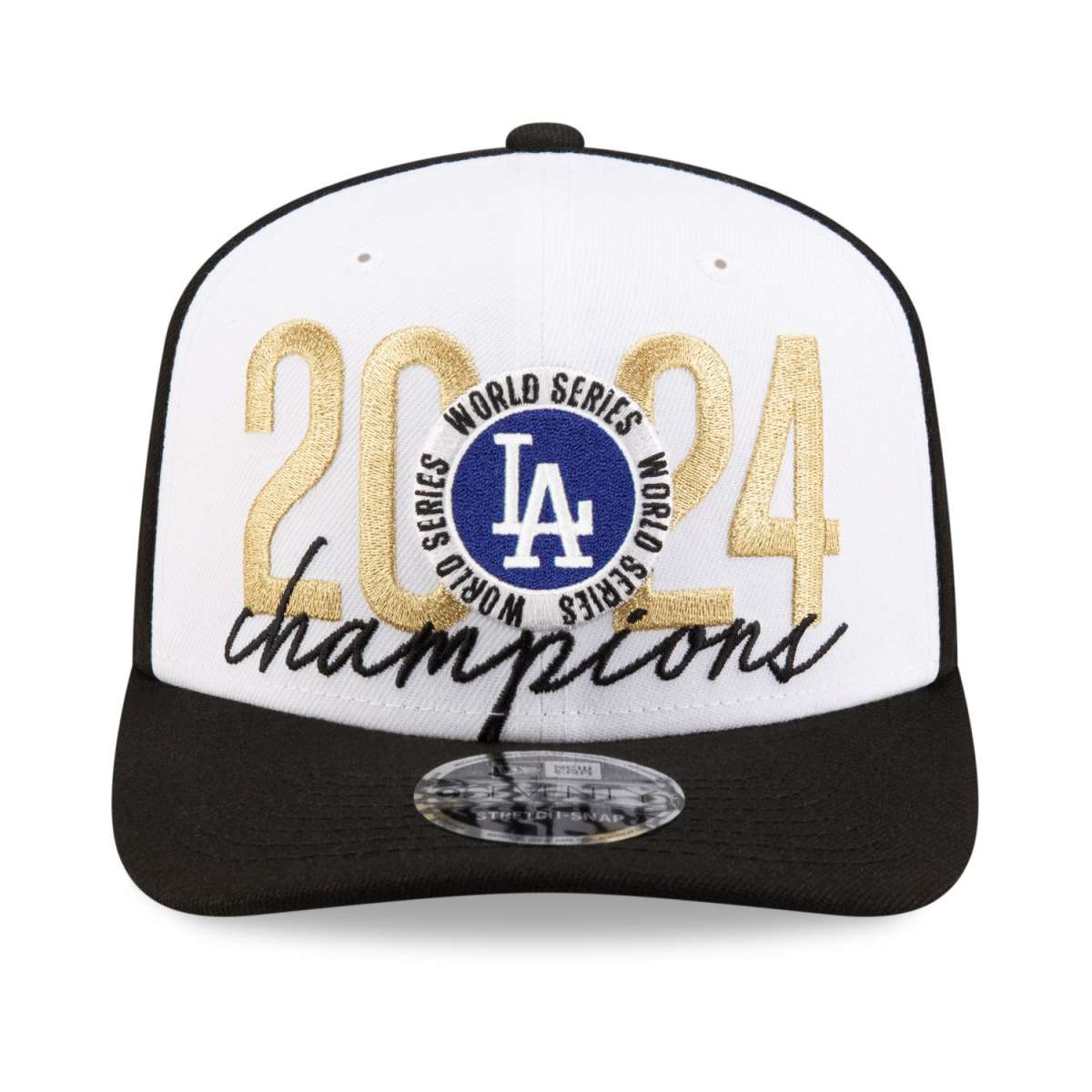 NEW ERA LOS ANGELES DODGERS STRETCH SNAPBACK 9SEVENTY 2024 WORLD SERIES CHAMPIONS HAT-Maverick