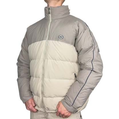 Vintage Y2K Puffer Daunenjacke Beige-Maverick