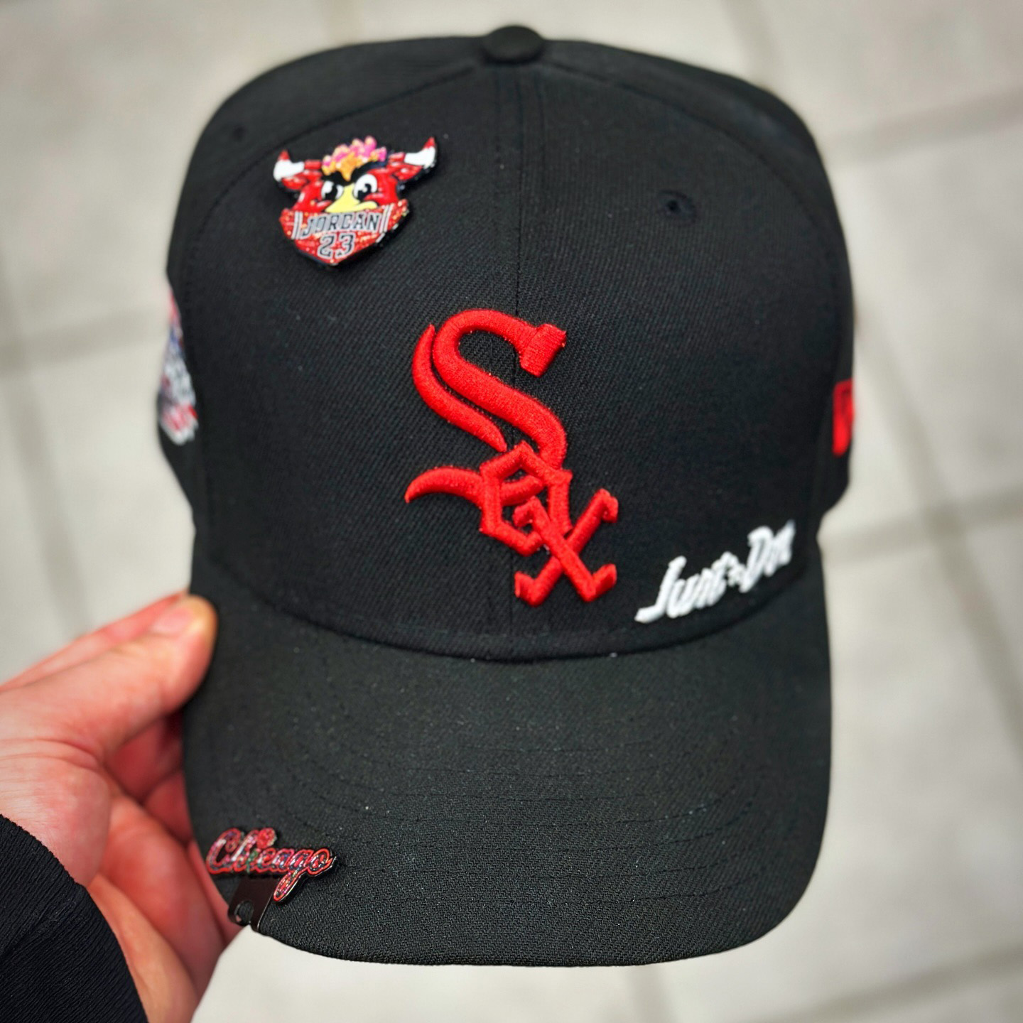 NEW ERA CHICAGO WHITE SOX JUST DON EMBROIDERED CASUAL BASEBALL CAP-Maverick