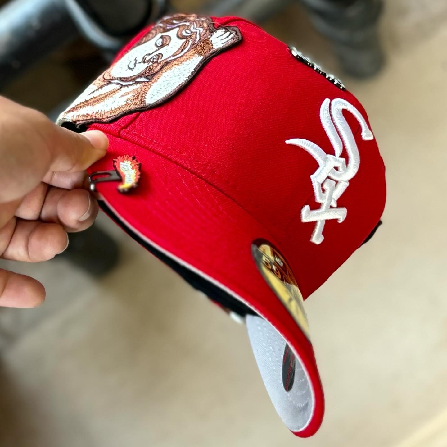 NEW ERA JON STAN CHICAGO WHITE SOX RED EMBROIDERED CASUAL BASEBALL CAP-Maverick