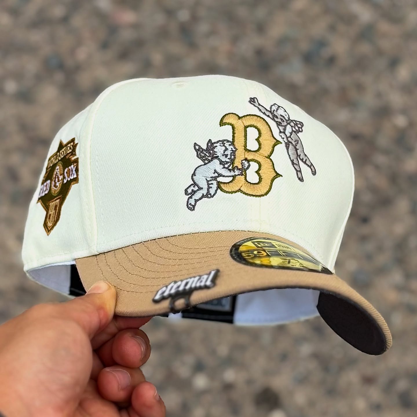 NEW ERA BOSTON RED SOX GOLD JON STAN EMBROIDERED CASUAL BASEBALL CAP-Maverick