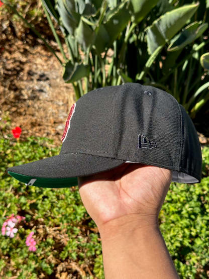 NEW ERA EXCLUSIVE 59FIFTY BLACK BOSTON RED SOX W/ 1999 ALL STAR GAME SIDE PATCH-Maverick