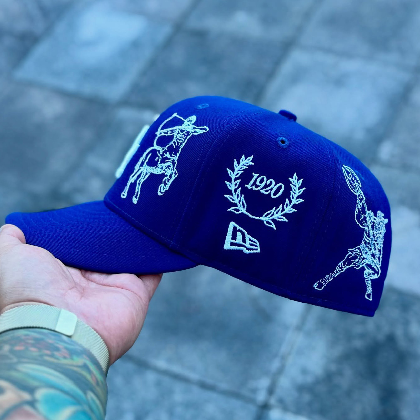 NEW ERA LOS ANGELES DODGERS EMBROIDERED CASUAL BASEBALL CAP-Maverick