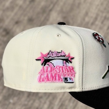 NEW ERA ATLANTA BRAVES ALL STAR GAME 2000 CHROME ROSE EMBROIDERED CASUAL BASEBALL CAP-Maverick